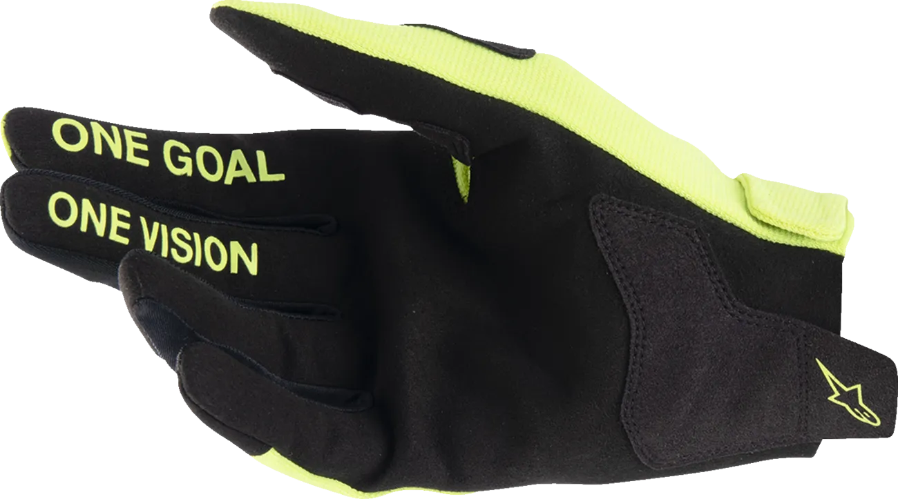 ALPINESTARS Youth Radar Gloves - Fluo Yellow/Black - Medium 3541824-551-M