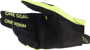 ALPINESTARS Youth Radar Gloves - Fluo Yellow/Black - Medium 3541824-551-M