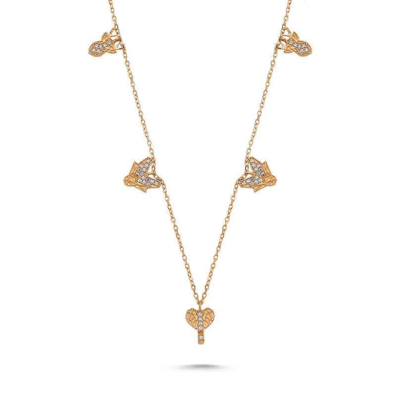 Animal Silver Necklace with Dangles