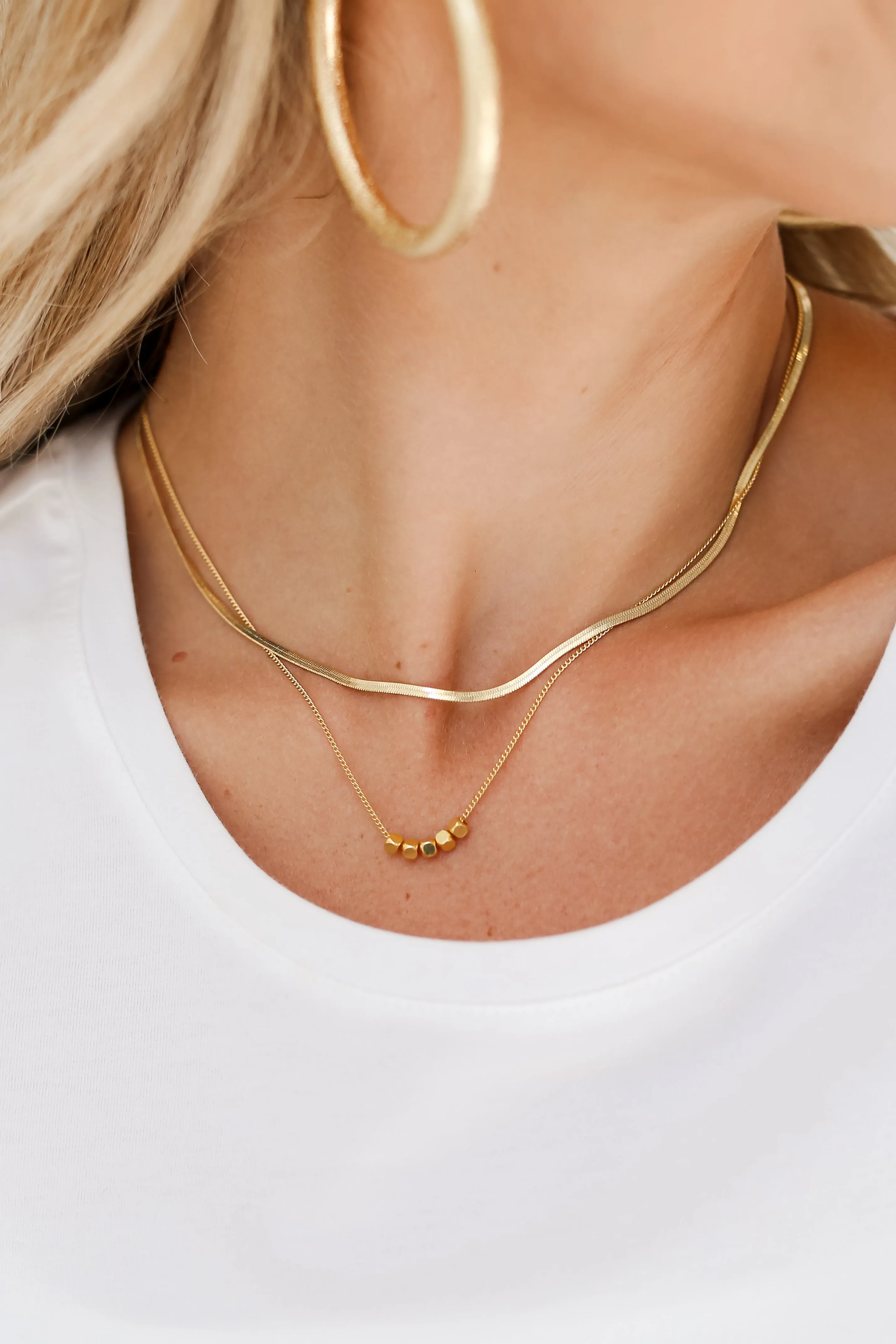 Bailey Gold Layered Chain Necklace