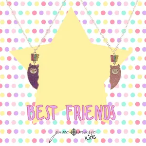 BFF Llama Halves Charm Necklaces 14" Set of 2