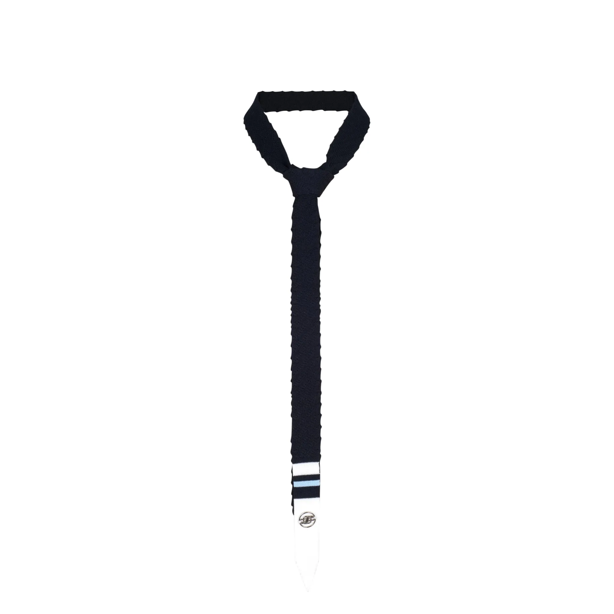Black Knitted Neck Tie