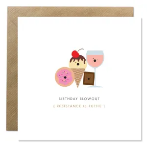 Bold Bunny Birthday Blowout Card