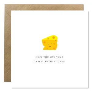 Bold Bunny Cheesy Birthday Card