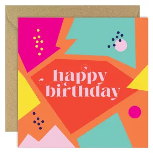 Bold Bunny Geo Happy Birthday