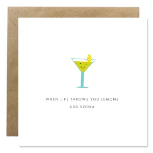 Bold Bunny When Life Throws You Lemons Card