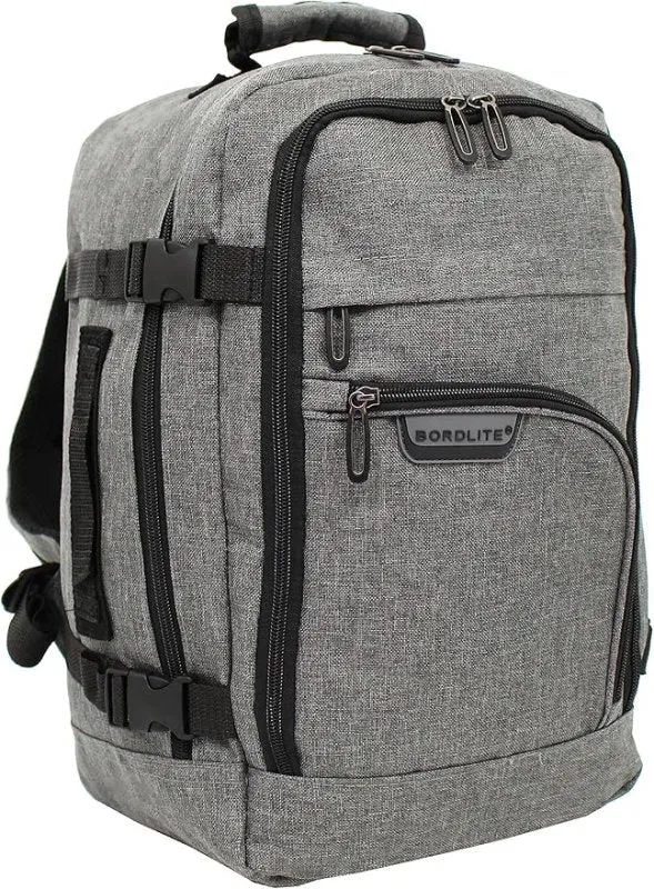 Bordlite Travel Underseat Cabin Approved Backpack, Lightweight Travel Rucksack, Premium Carry on Bag, 40x20x25cm