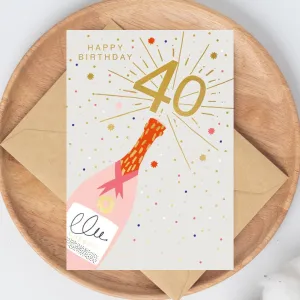 Boujee Age 40 Card
