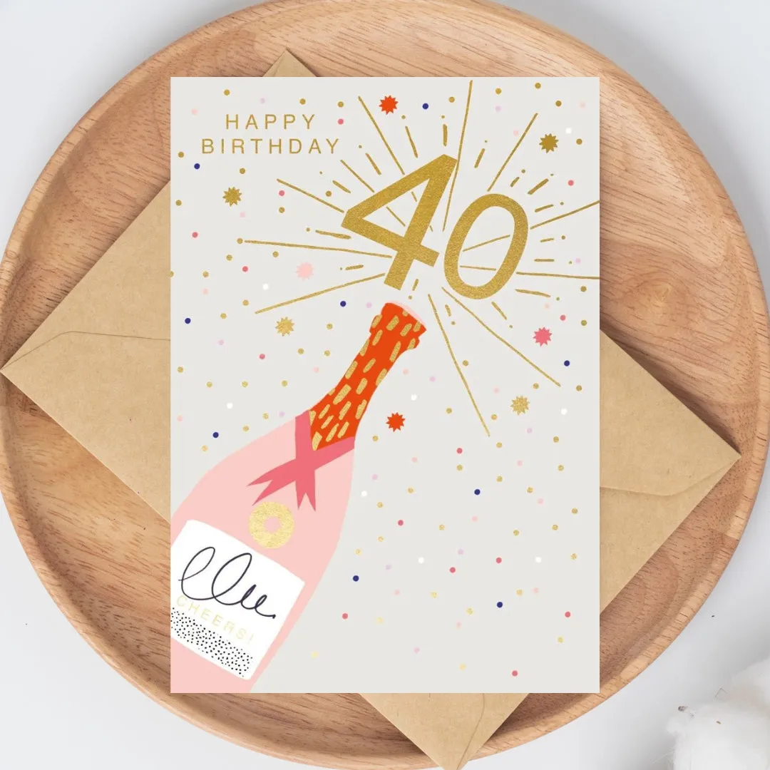 Boujee Age 40 Card