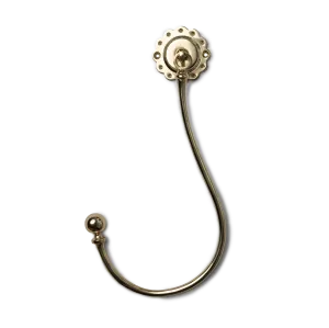 Brass Hinged Scallop Tie Back (Single)