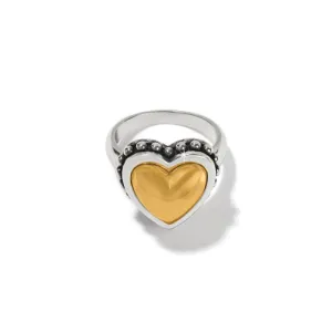 Brighton | Pretty Tough Bold Heart Ring in Gold and Silver Tone