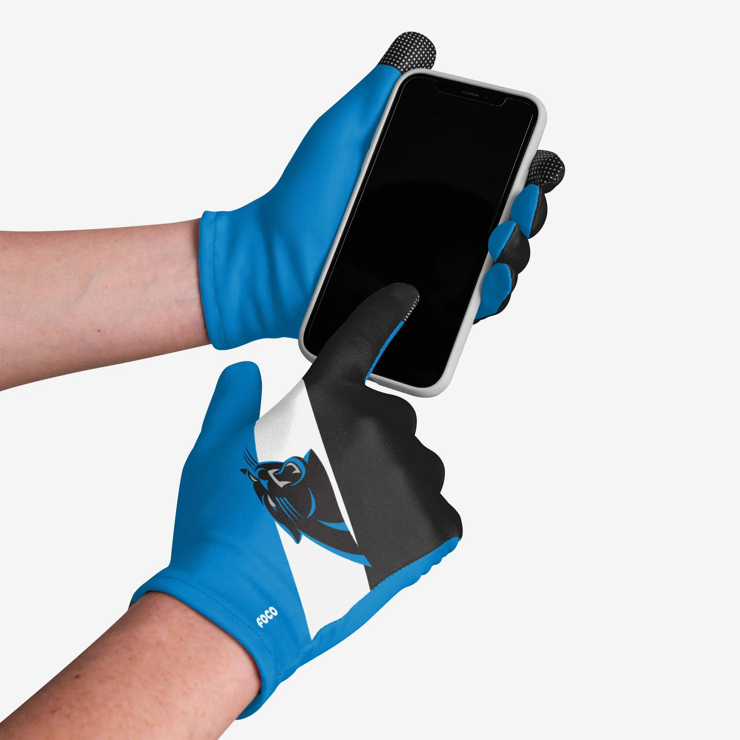 Carolina Panthers 2 Pack Reusable Stretch Gloves