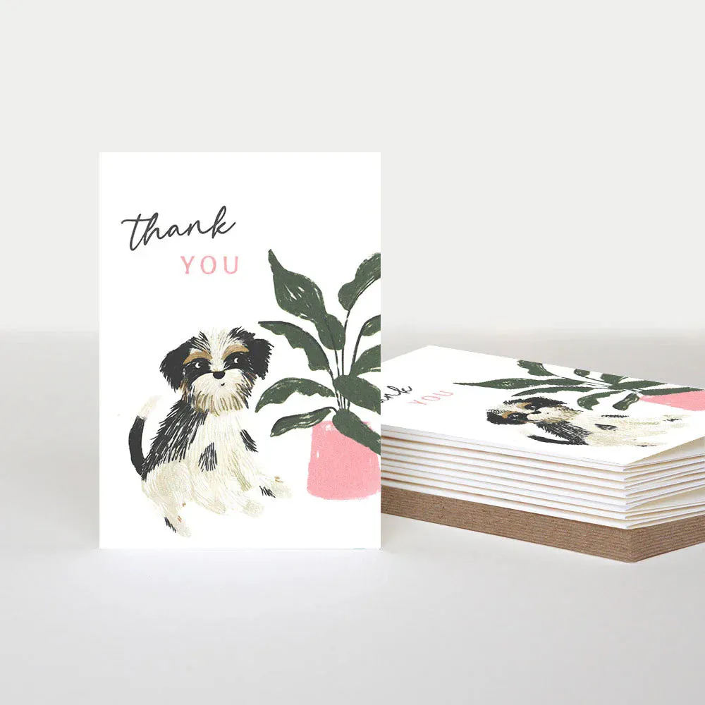 Caroline Gardener Thank You Notecards Cute Dog 10pk