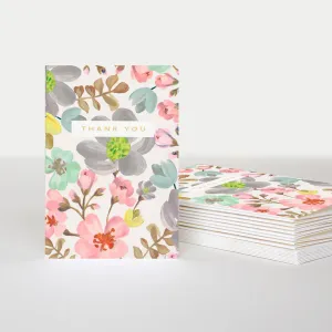 Caroline Gardener Thank You Notecards Floral 10pk