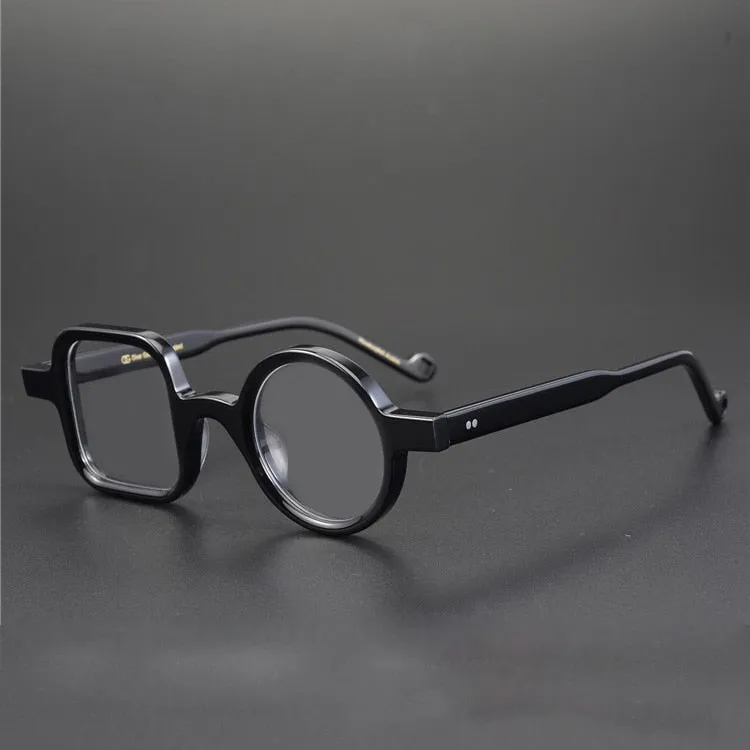 CCspace Unisex Full Rim Round/ Square Acetate Frame Eyeglasses 49307