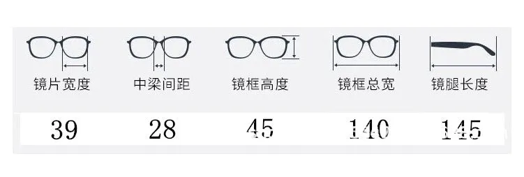 CCspace Unisex Full Rim Round/ Square Acetate Frame Eyeglasses 49307