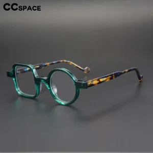 CCspace Unisex Full Rim Round/ Square Acetate Frame Eyeglasses 49307