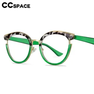 CCspace  Women's Full Rim Cat Eye Tr 90 Titanium Eyeglasses 56692