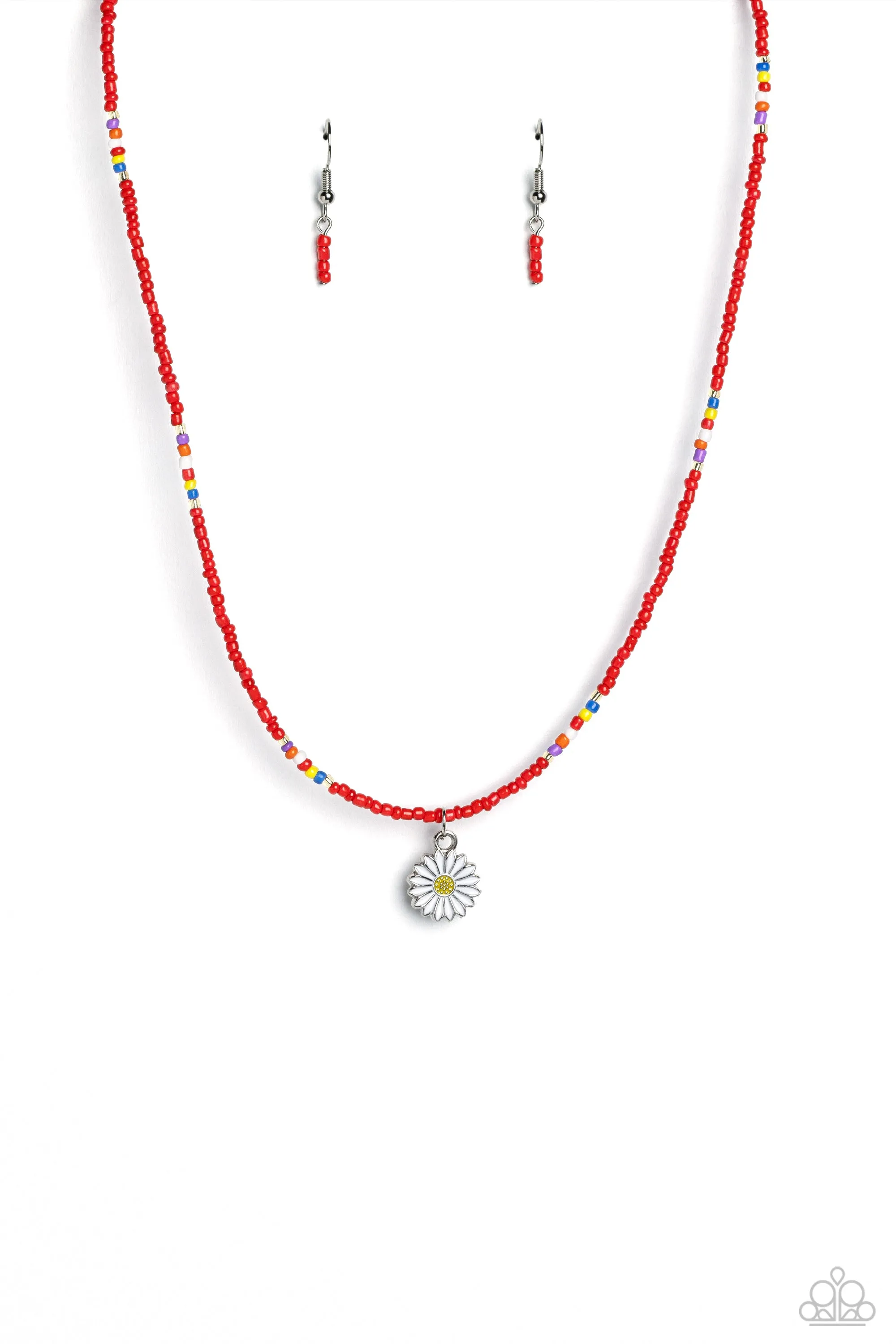 Charming Chance - Red Necklace - Paparazzi Accessories
