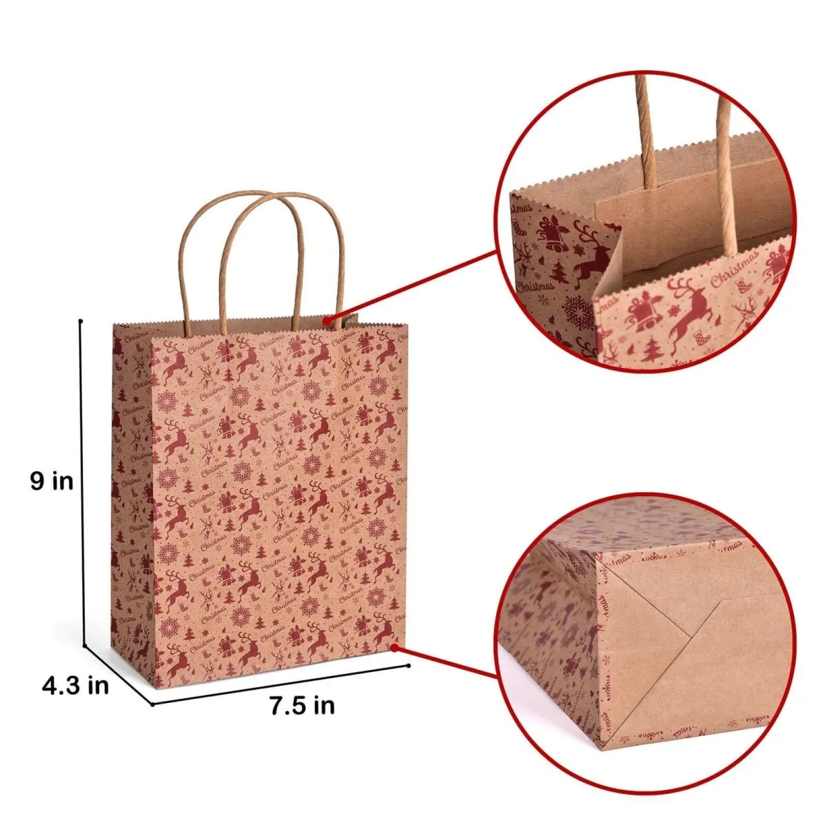 Christmas Gift Bags- Pattern Designs