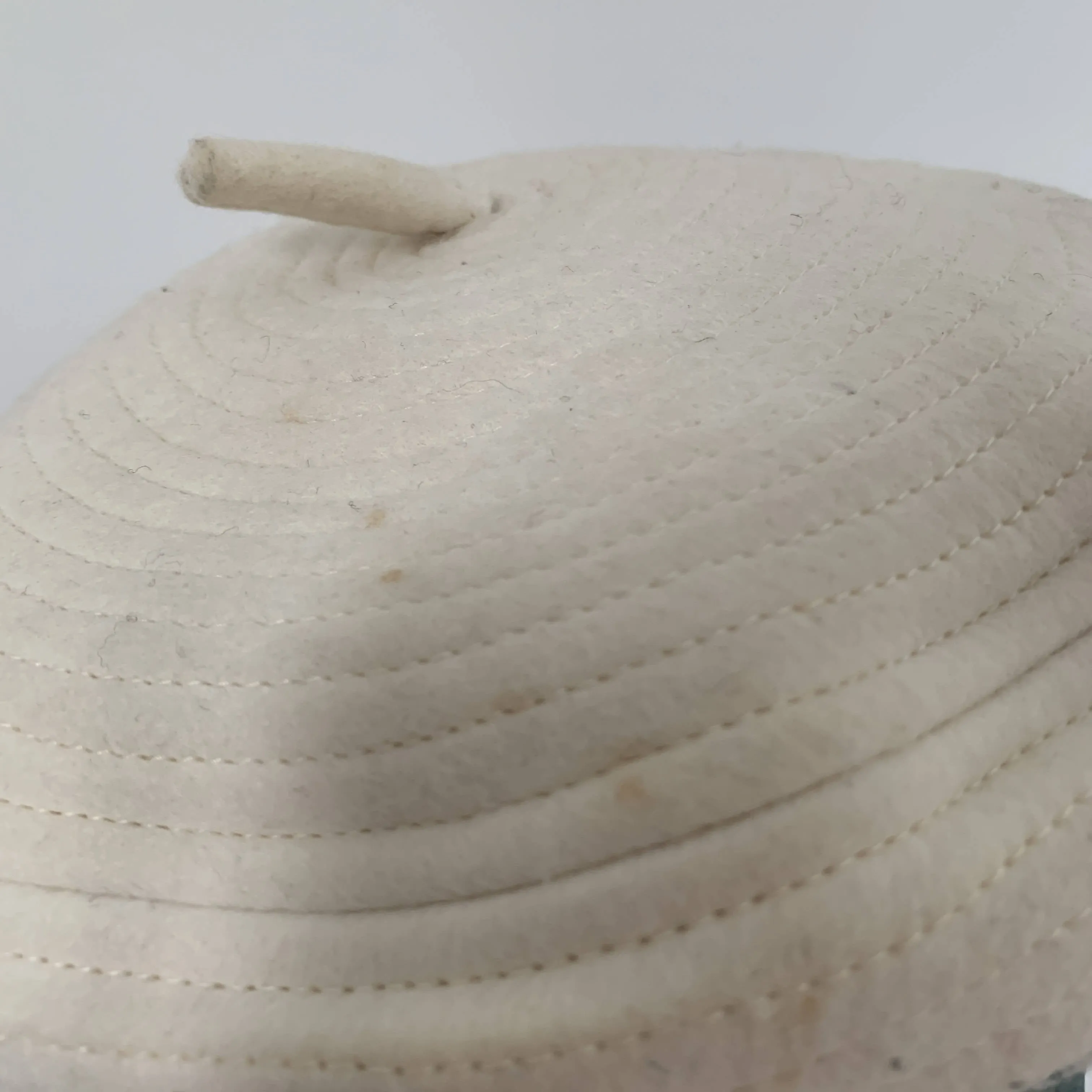 classic Vintage white beret hat by Stephen Jones MIss Jones “ Time travel” collection