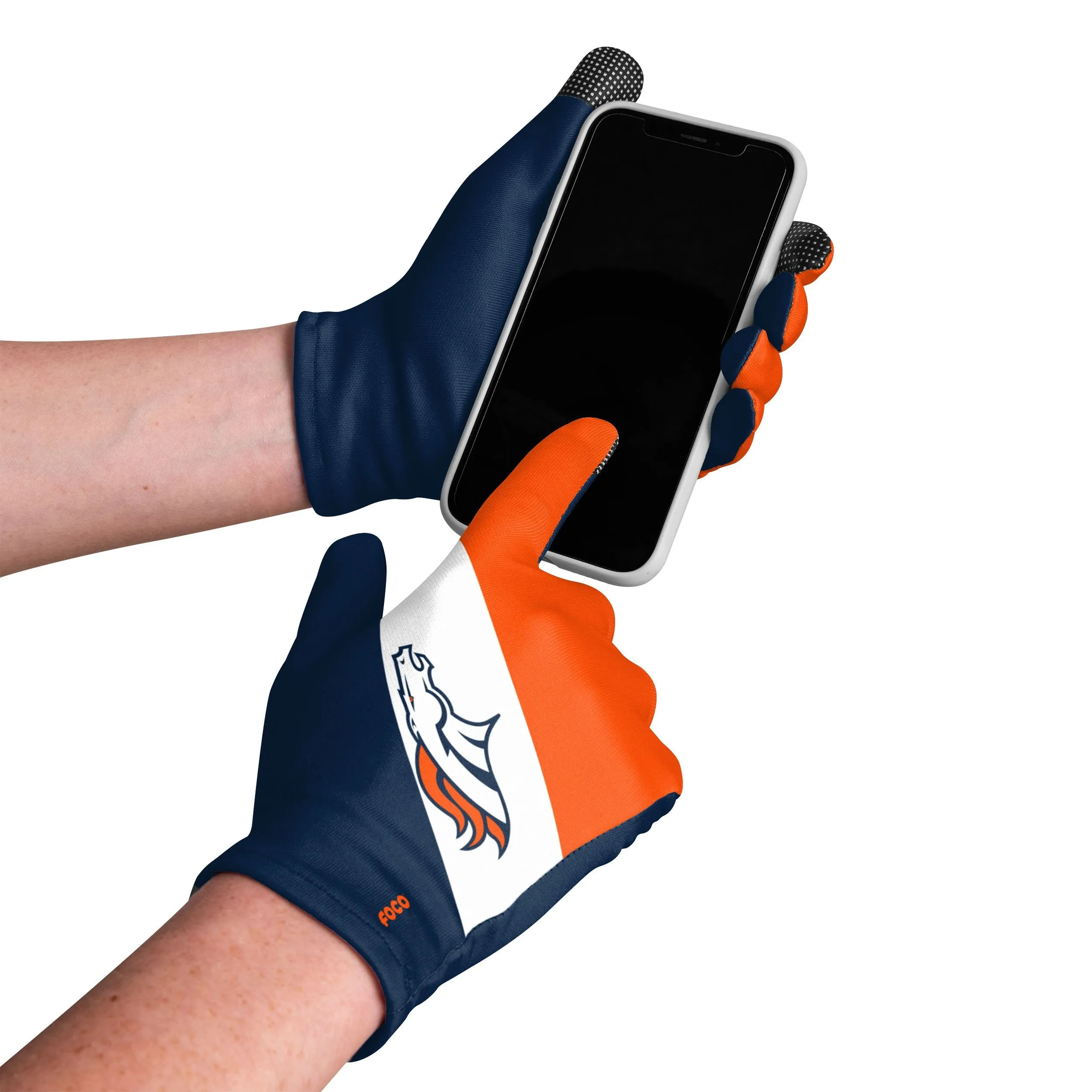 Denver Broncos NFL 2 Pack Reusable Stretch Gloves