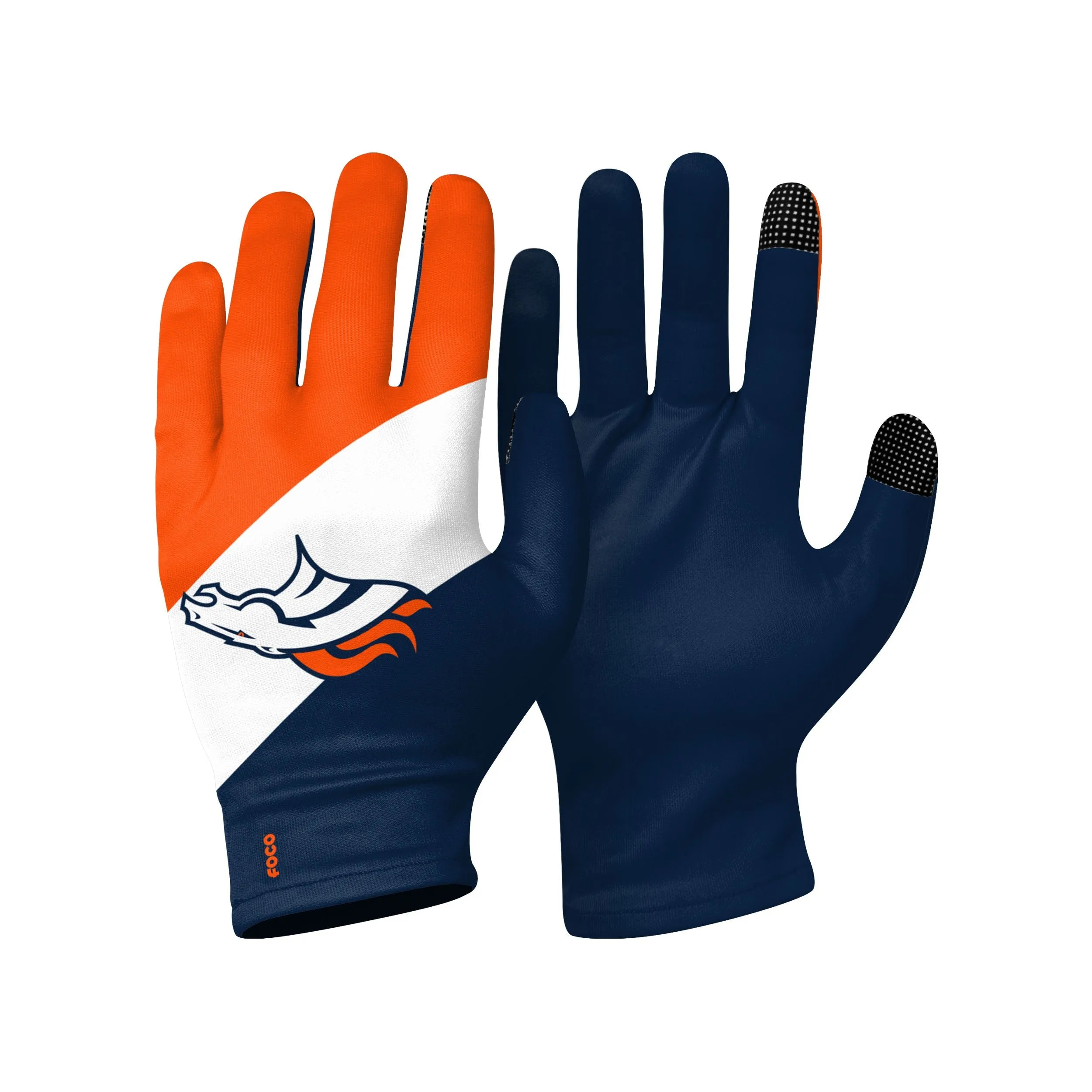 Denver Broncos NFL 2 Pack Reusable Stretch Gloves