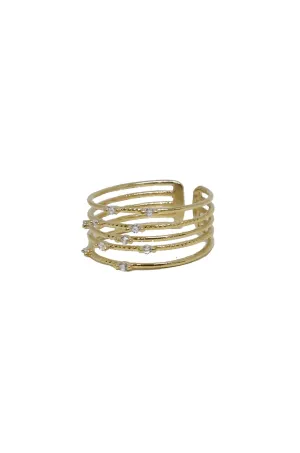Ettika Luxury Layered Ring in Gold