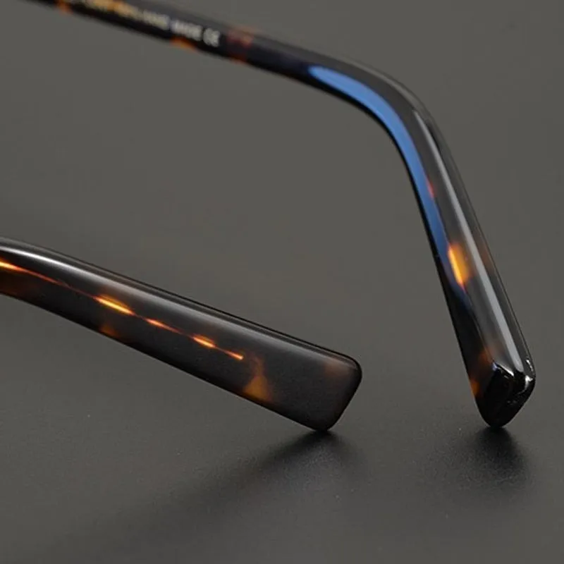 Gatenac Unisex Full Rim Round Acetate Double Bridge Frame Eyeglasses Gxyj706