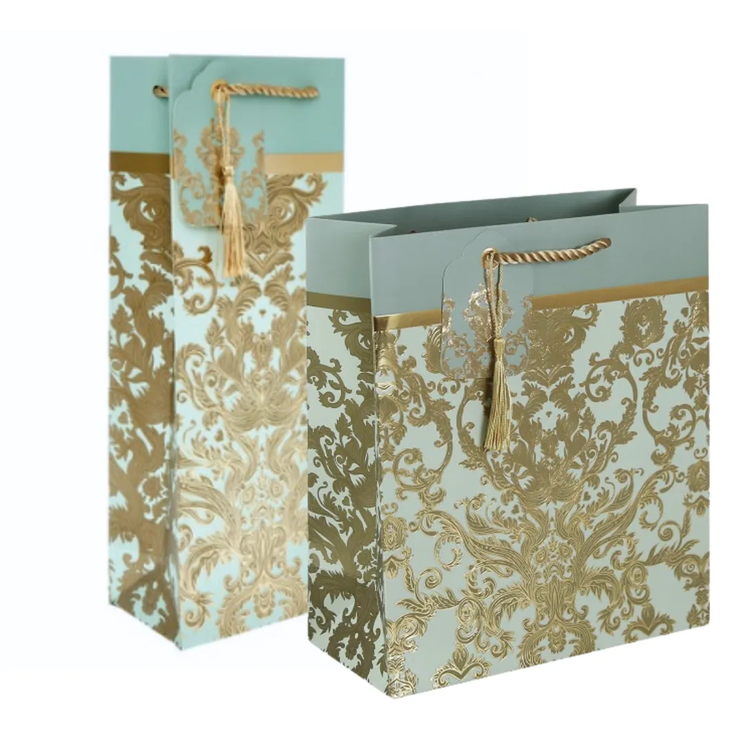 Gift Bag Bottle - Opulant Damask