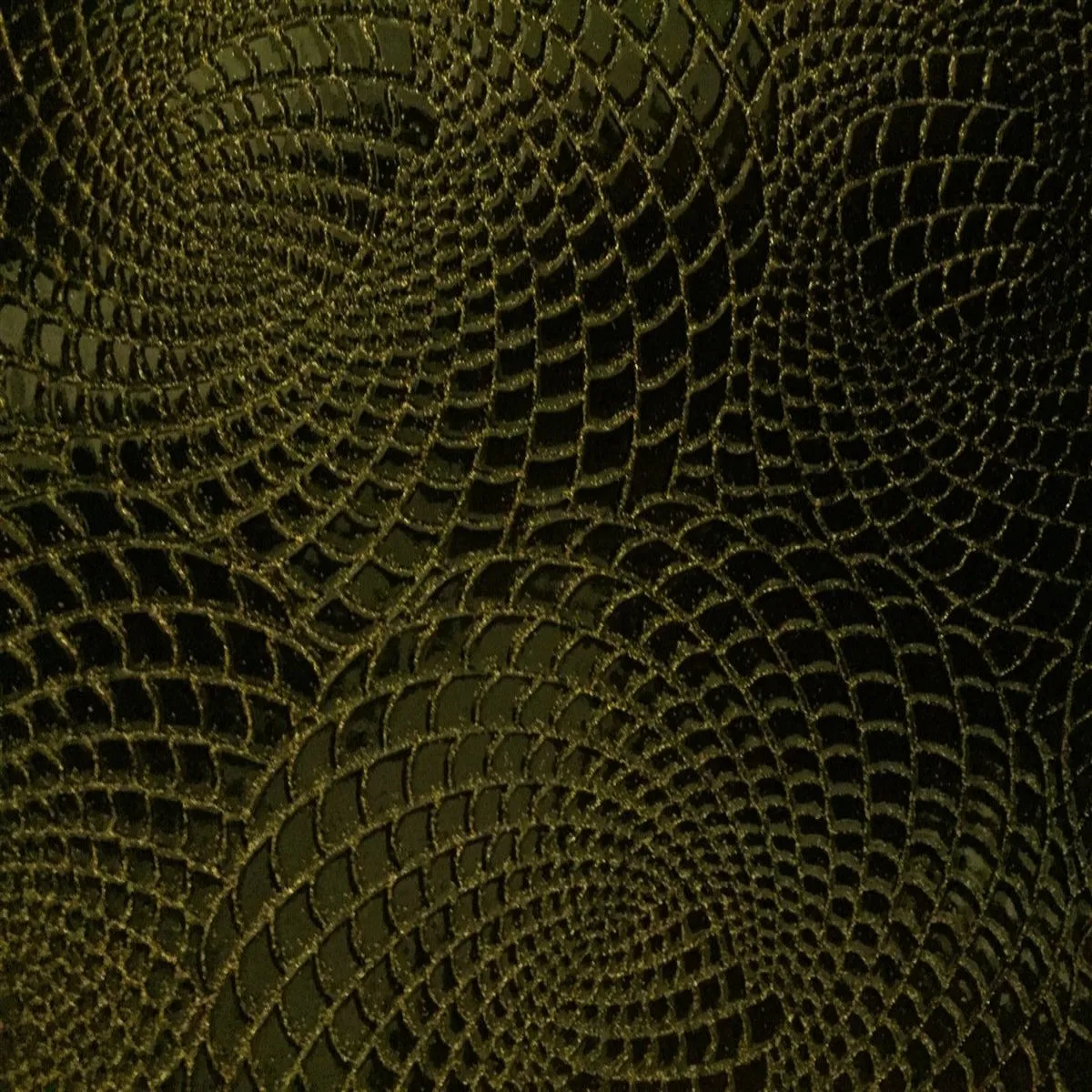 Gold | Black 2-Tone Galaxy Swirl Vinyl Fabric