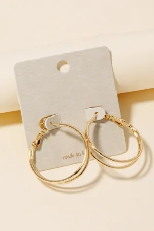 Gold Double Stack Hoops