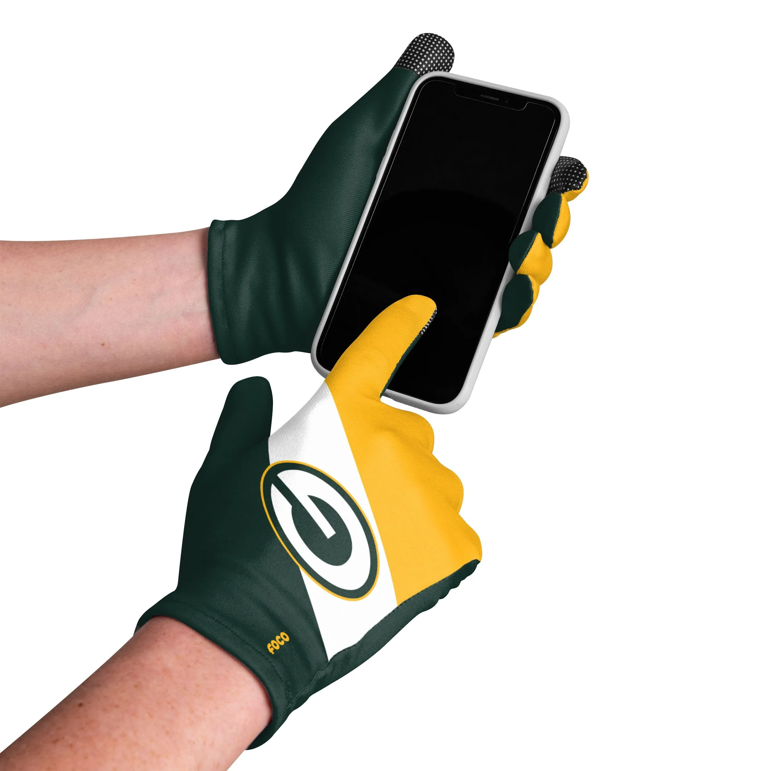 Green Bay Packers NFL 2 Pack Reusable Stretch Gloves