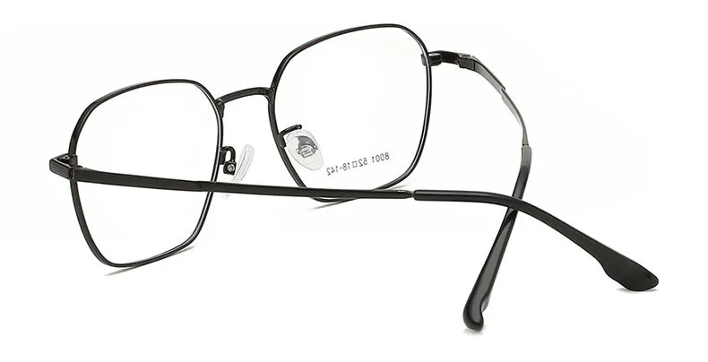 Hotony Unisex Full Rim Square Alloy Frame Eyeglasses 8001