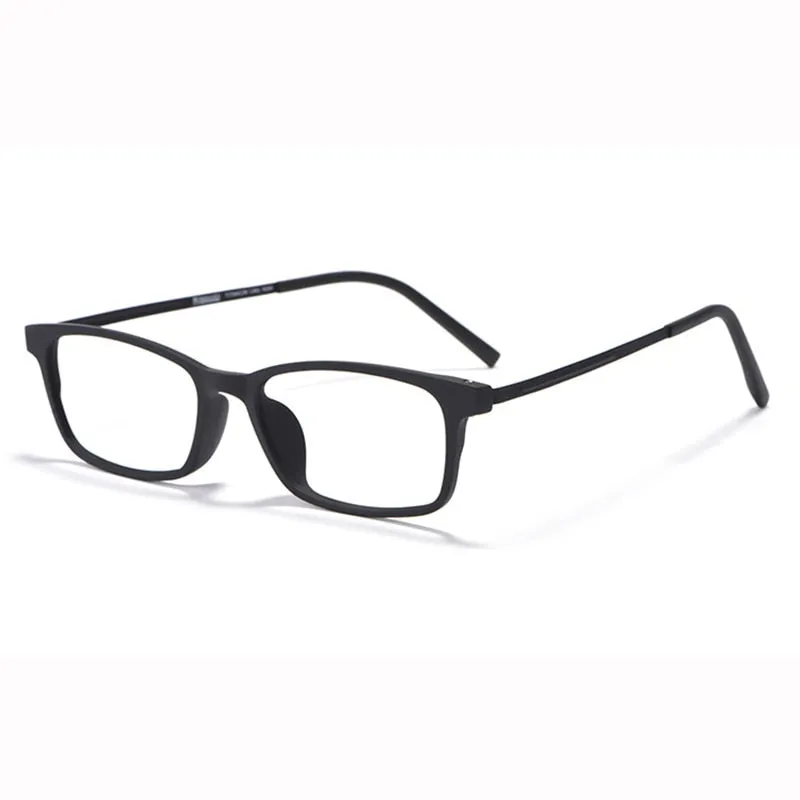 Hotony Unisex Full Rim Square Titanium Frame Eyeglasses 8802