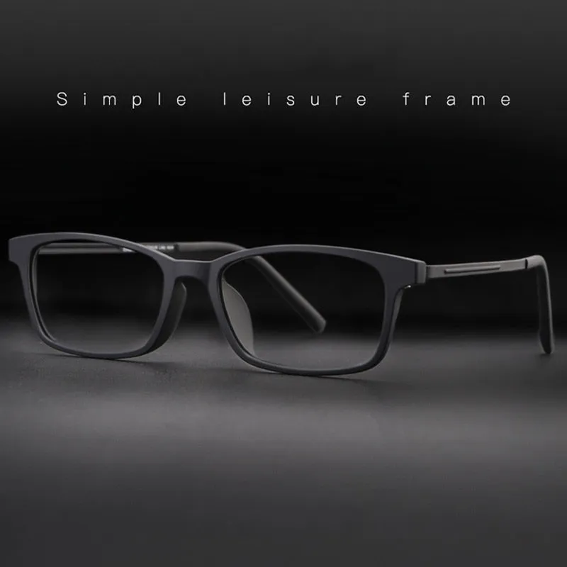 Hotony Unisex Full Rim Square Titanium Frame Eyeglasses 8802
