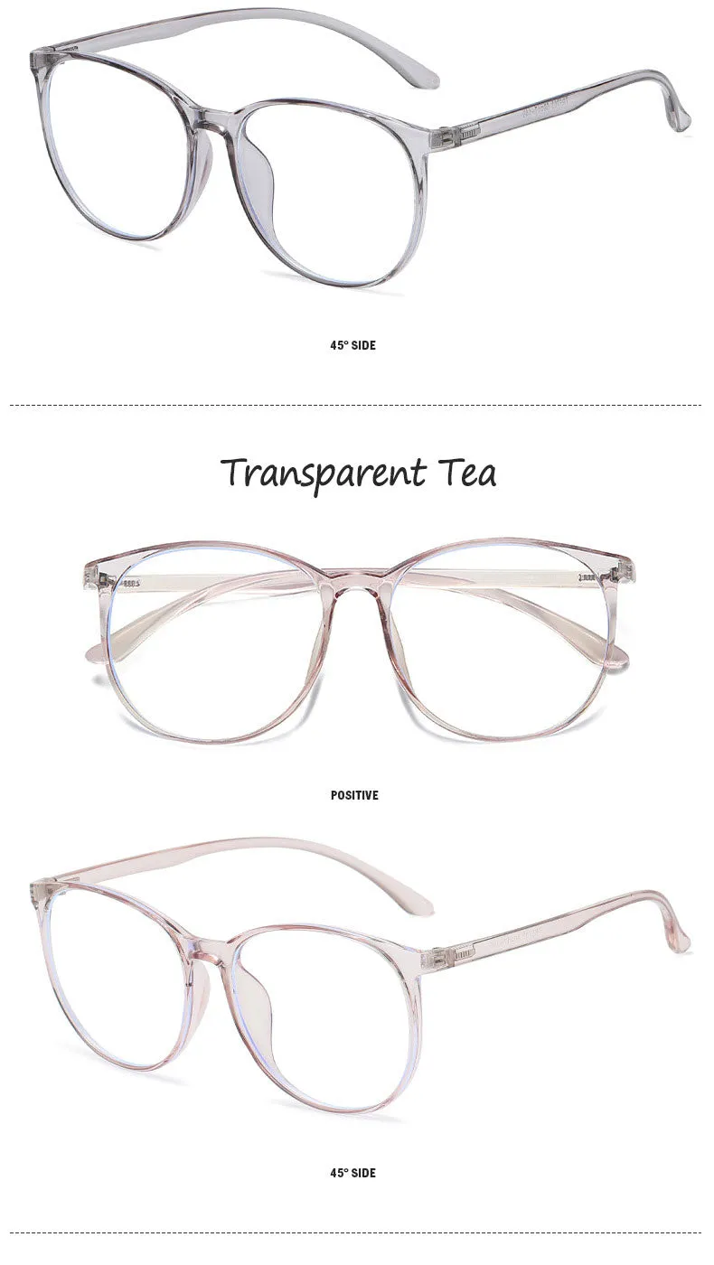 Hotony Unisex Full Rim  TR 90 Round Frame Eyeglasses 30005