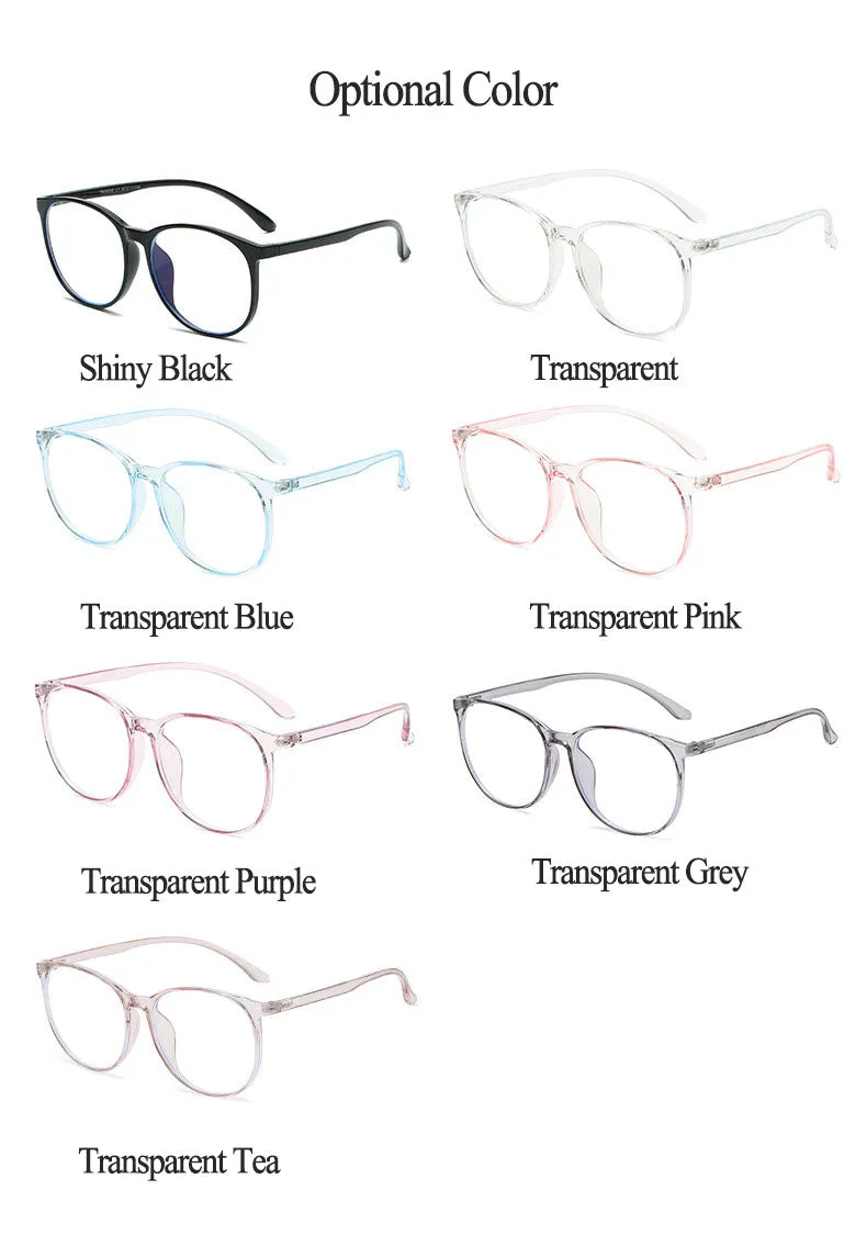 Hotony Unisex Full Rim  TR 90 Round Frame Eyeglasses 30005