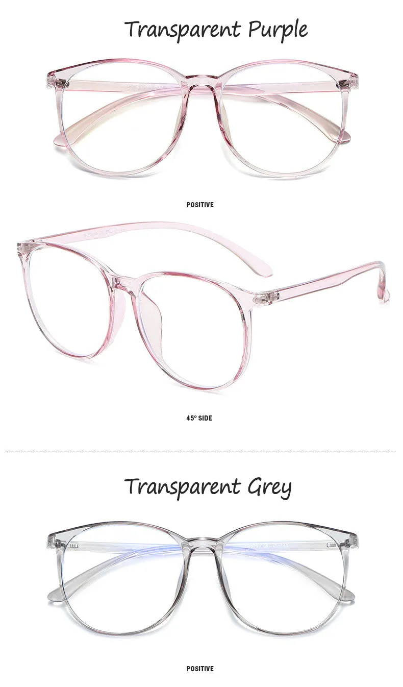 Hotony Unisex Full Rim  TR 90 Round Frame Eyeglasses 30005