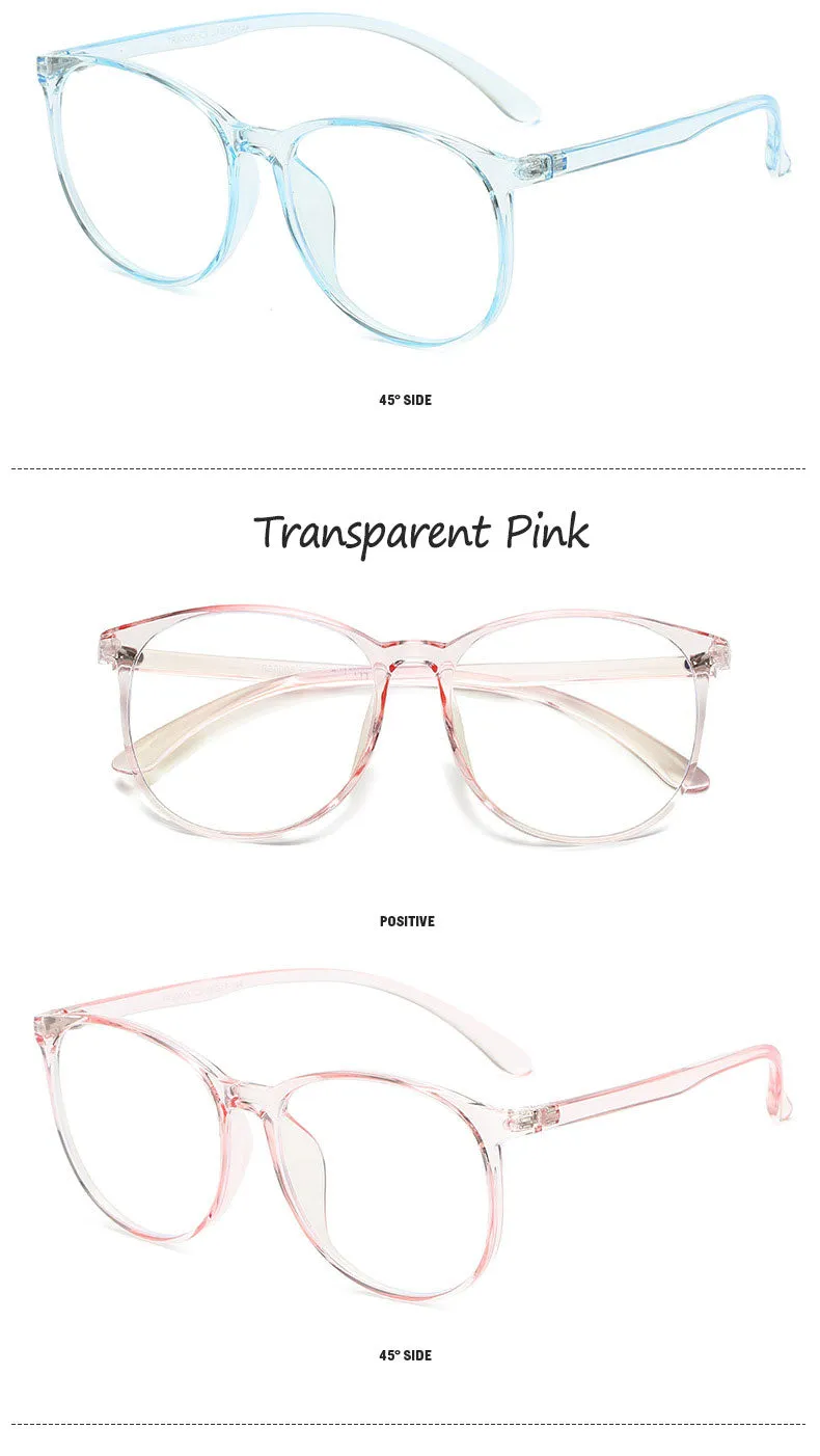 Hotony Unisex Full Rim  TR 90 Round Frame Eyeglasses 30005