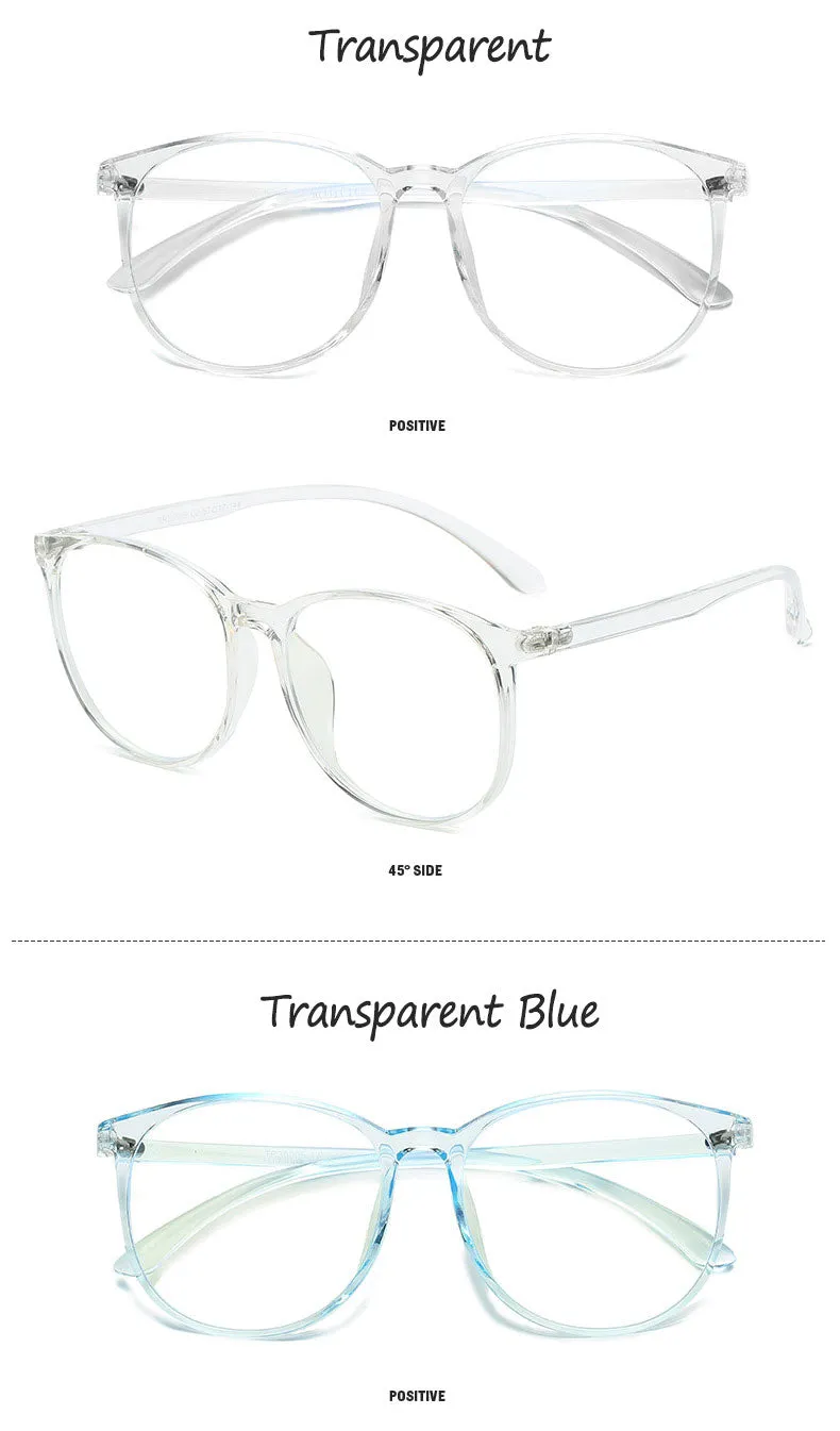 Hotony Unisex Full Rim  TR 90 Round Frame Eyeglasses 30005