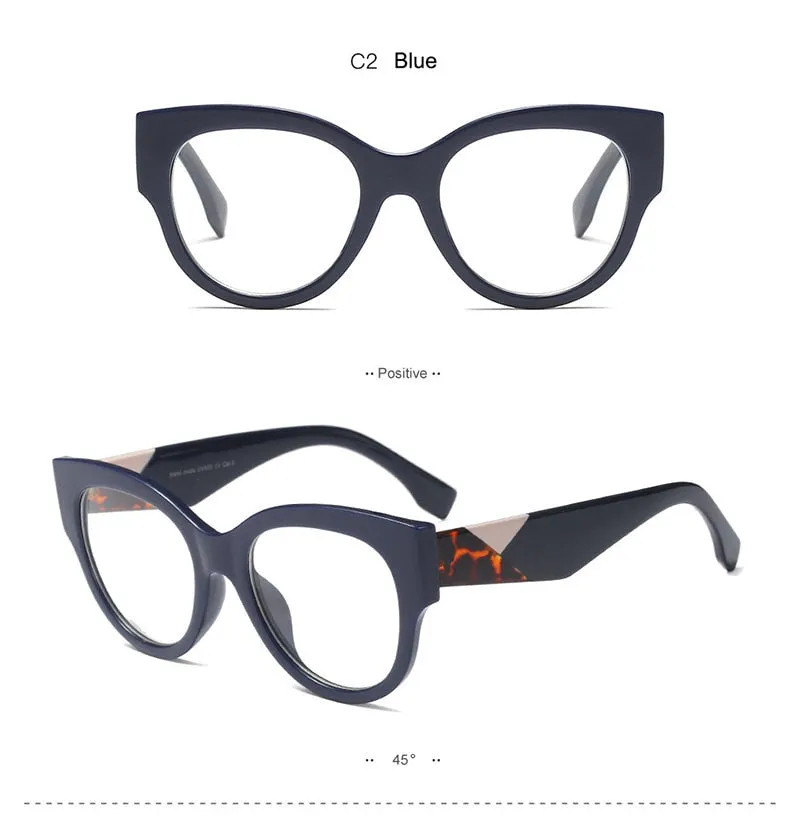 Hotony Women's Full Rim Cat Eye Acetate Frame Eyeglasses 92161
