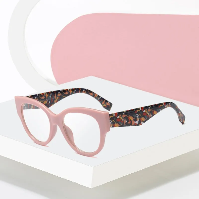 Hotony Women's Full Rim Cat Eye Acetate Frame Eyeglasses 92161