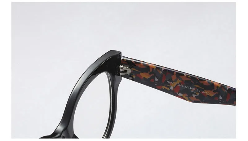 Hotony Women's Full Rim Cat Eye Acetate Frame Eyeglasses 92161