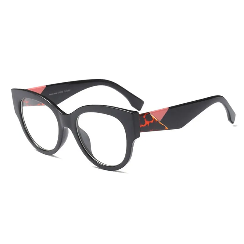 Hotony Women's Full Rim Cat Eye Acetate Frame Eyeglasses 92161