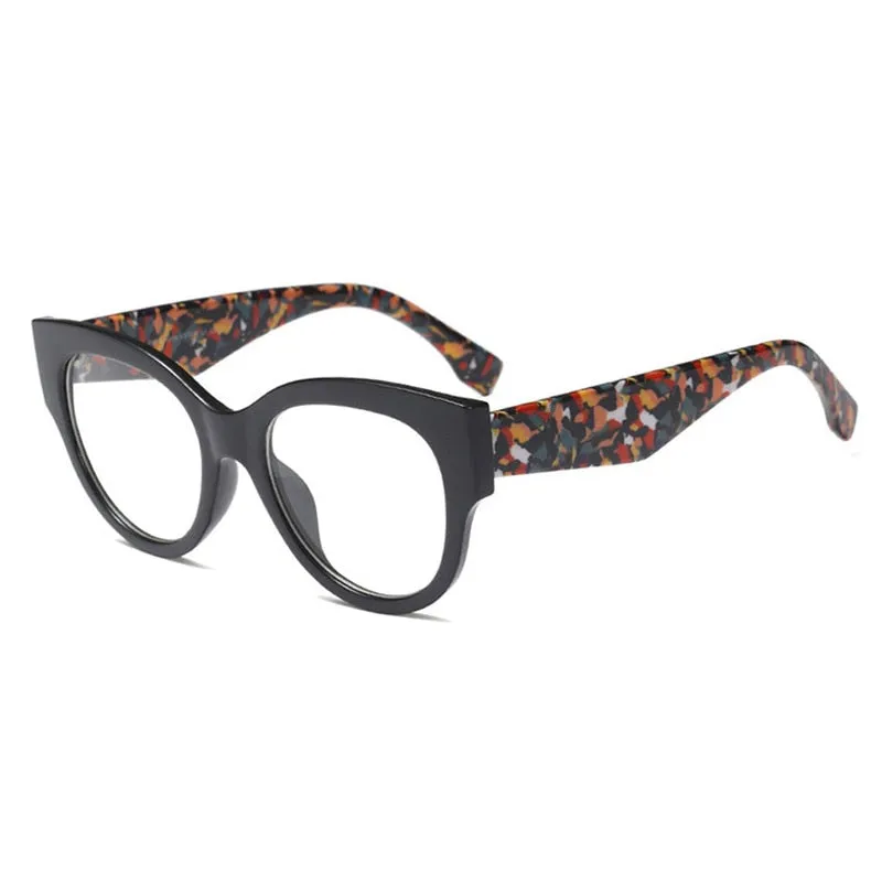 Hotony Women's Full Rim Cat Eye Acetate Frame Eyeglasses 92161