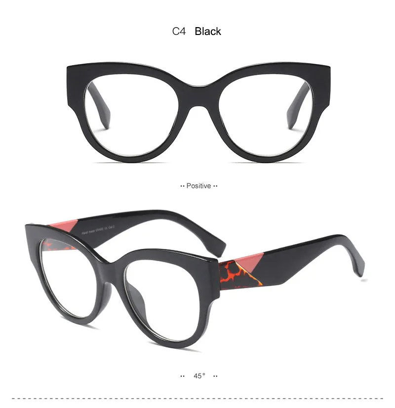 Hotony Women's Full Rim Cat Eye Acetate Frame Eyeglasses 92161