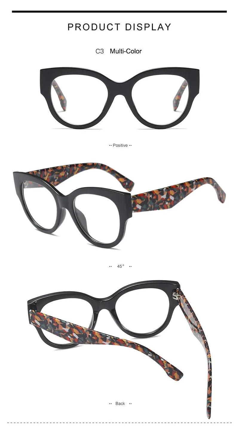 Hotony Women's Full Rim Cat Eye Acetate Frame Eyeglasses 92161