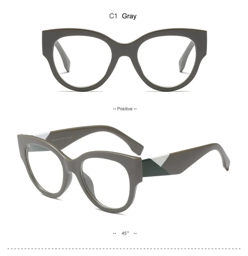 Hotony Women's Full Rim Cat Eye Acetate Frame Eyeglasses 92161