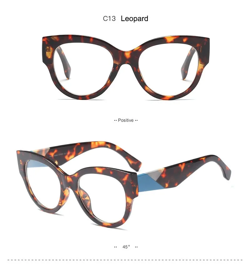 Hotony Women's Full Rim Cat Eye Acetate Frame Eyeglasses 92161